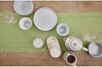 Solino Home 100% Pure Linen Table Runner Moss Green Hemstitch, 14 x 48 in - Image 4