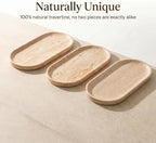 Travertine Bathroom Vanity Tray, 12"x6" Decorative Marble Tray for Kitchen Countertop, Elegant Stone Catchall Organizer for Perfume, Jewelry and Soap - Image 6