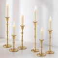 Gold Candlestick Holders Vintage: Brass Taper Candle Holders by CreatedforWeddingsandHome