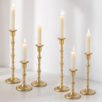Gold Candlestick Holders Vintage: Brass Taper Candle Holders by CreatedforWeddingsandHome