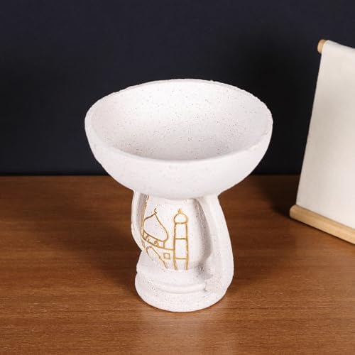 Mosque Sculpture Resin Ornaments, White with Gold Pattern, Decorative Ornaments - Image 6