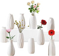5'' White Ceramic Bud Vases Set of 10,Small Vases in Bulk for Flowers,Mini Vases for Centerpieces,Modern for Floral and Pampas Grass,Boho for Wedding,Party,Table Home Decor by Sameme