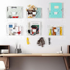 Wall File Organizer for Office, 6 Pack Metal Wall Baskets Wall File Holder - Image 6