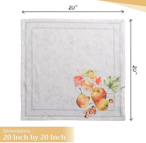 Maison d' Hermine Cloth Napkins Set of 4 Reusable 100% Cotton (20" x 20") - Image 4