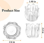 GOLDEAL 12Pcs Clear Votive Candle Holders,Clear Thick Glass Tea Light Candle Holder Bulk,Tealight Candle Jars for Wedding Table Decor,Party Supplies,Bridal Shower,Baby Shower,Tables Centerpieces - Image 6