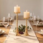 Pillar Candle Holders Set of 2, Candle Holders for Pillar Candles - Image 6