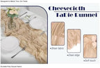 20 Pack Beige Cheesecloth Table Runner 17x108 Inch Boho Wrinkled Sheer Gauze Cheese Cloth Table Runner Bulk Decor for Wedding, Bridal Shower, Birthday Party - Image 2
