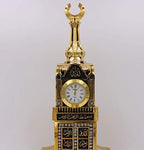 Modefa Islamic Turkish Table Decor Showpiece Gift Sculpture Figure Arabic 99 Names of Allah Kaba Clock Tower Replica Gold - Image 5