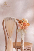 TINGE TIME Artificial Wedding Flower Combo, Rose Peony Blush Champagne - Image 6