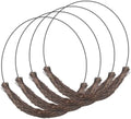 Temfmy 14 Inch Grapevine Wreath Frame, Metal Floral Hoop, 4 Pack by Temfmy