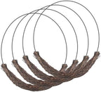 Temfmy 14 Inch Grapevine Wreath Frame, Metal Floral Hoop, 4 Pack by Temfmy
