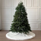 60-Inch Huntsman High-Pile Faux Fur Christmas Tree Skirt, Ivory - Image 2