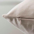 JUSPURBET 28x28 Euro Velvet Throw Pillow Covers Set of 2,Cloud - Image 6