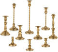Candeldo Gold Candle Holders Set of 10, Table Centerpiece, Wedding Decor by CANDELDO