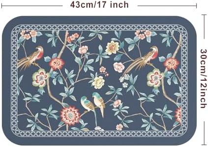patdrea Designer Chinoiserie PVC Placemats Set of 6,12"x17"-Lanruoting B - Image 3