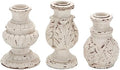 NIKKY HOME Taper Candle Holders Set of 3, Vintage Candle Stand Decorative Resin Candlestick for Wedding Party Mantle Fireplace Dining Room Table Centerpieces Decor by NIKKYHOME