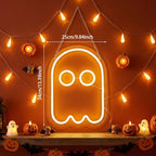 Zhengmy Halloween Cute Ghost Neon Sign LED Spooky Ghost Light for Decor - Image 3