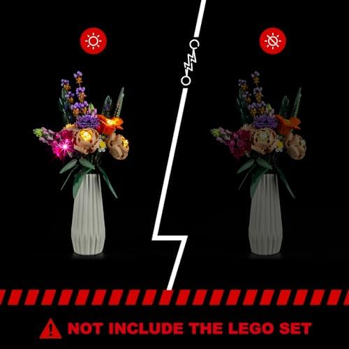 BRIKSMAX Led Light Kit for Lego-10280 Flower Bouquet - Compatible with Lego Icons Building Set- Not Include Lego Set - Image 5