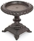 Sungmor Cast Iron Pillar Candle Holder-Rustic Style 5.9in Tall Candle Stand by Sungmor