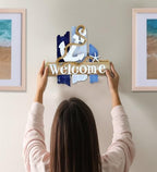 CoTa Global Atlantic Anchor Welcome Nautical Decor Sign - Nautical Themed Wood Sign, Beach Decor for Wall, Novelty White and Blue Starfish and Anchor Wooden Figure, Coastal Wall Decor Sign Accent - Image 4
