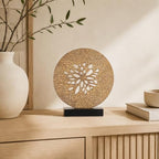 Tree of Life Decorative Sculpture, Round Openwork Tabletop Decor for Cabinet Top, Shelf, Mantel, Console Table, TV Stand and Living Room Home Decor - Image 4
