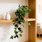 31.5" Fake Plants English Ivy in Pot- 2Pack Artificial Silk Ivy Greenery for Home Décor, Tabletop, Office, Shelf, Balcony or Bathroom - Image 4