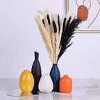 Colorful Ceramic Bud Vases Set of 5 - Modern Yellow, Orange, Blue Small Vases for Home Decor - Ideal for Living Room, Kitchen, Office, Bathroom, Mantle, Entrance, Farmhouse & Coffee Table Decorations - Image 5