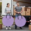 30 Inch Round Storage Bag 2 Pack,Purple Watercolor Solid Color Waterproof Wreath Storage Container with Handles&Zipper Minimalist Style Closet Organizer Bags Garland Box by Unknown