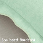 FUTEI Pack of 2 Chenille Throw Pillow Covers 22x22 Inch, Aqua - Image 3