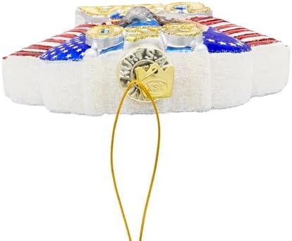 Kurt S. Adler Glass 250th Anniversary U.S. Flag Ornament - Image 5