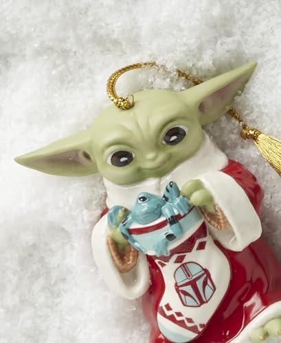 Lenox 897106 Holiday Grogu with Stocking Ornament, Christmas, Decorations - Image 7