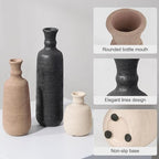 Ceramic Vase Set, 3Pcs Flower Vases for Modern Boho Farmhouse Decor, Decorative Vases for Pampas Grass & Dried Flowers, Distressed Finish - Image 2