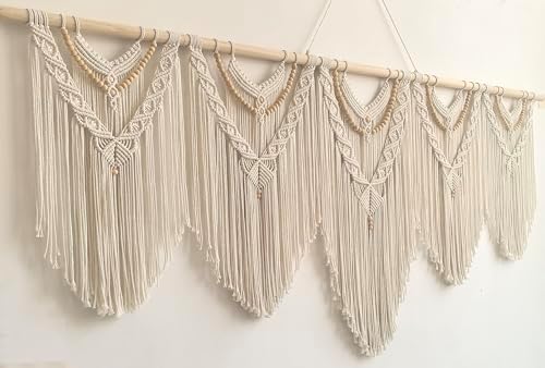 Achart Extra Large macrame wall hanging-71'' W x 32'' H -Boho Wall Decor - Image 5