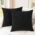 CaliTime Decorative Couch Throw Pillow Covers 24 X 24 Inches Black by CaliTime