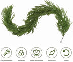 4 Pcs 6 FT Christmas Garland, Artificial Norfolk Pine Garland - Image 3
