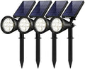InnoGear 4 Solar Lights Outdoor Spotlight Garden Yard Landscape Flag, White by InnoGear