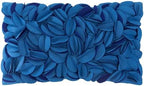 KINGROSE 3D Floral Decorative Throw Pillow Cover Handmade Soft Pillow Case Sham Solid Cushion Cover for Bedroom Home Decor Sofa 12 x 20 Inches Solid Suede Blue by KINGROSE