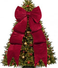 Large Velvet Bow 75x23 Inch Oversized Christmas Tree Topper (Dark Red by Unknown