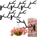 Blulu 6 Pcs Cast Iron Plant Hanger Wall Bracket Tree Branch, Black by Blulu