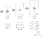 Royal Imports Clear Glass Pillar Candle Holder 3Pc Set, 6", 8" 10" - Image 6
