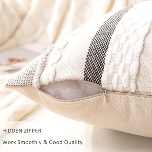 Boho Throw Pillow Covers Decorative Neutral Farmhouse Pillow case - Image 3
