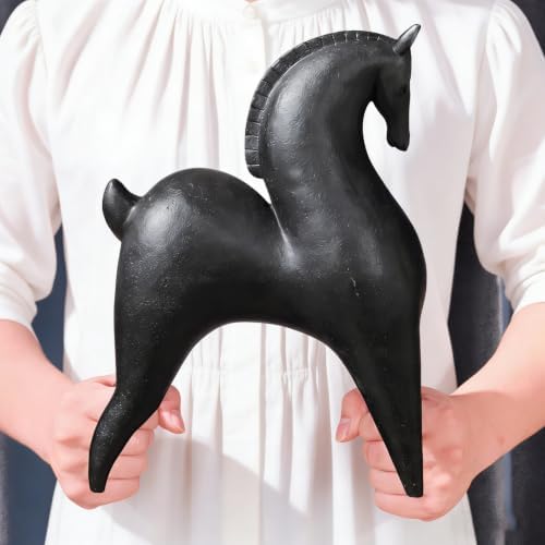 Cynkeyee Black Horse Statue Home-Decor - 11.5x4.25x8.5 Inch - Image 4