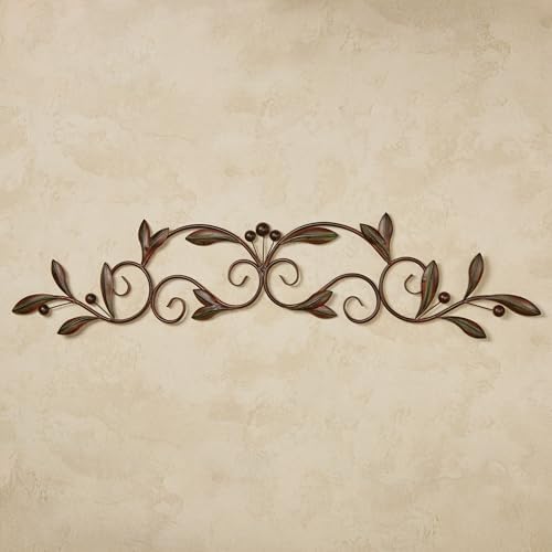 Touch of Class Catalonia Olive Metal Wall Art Topper, Medium, Brown - Image 2