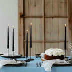 Black Candlestick Holders Bulk, Taper Candle Holders 27Pc, 3 Heights - Image 6