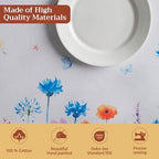 Maison d' Hermine Table Cloth Rectangle Table Reusable 100% Cotton 60"x120" - Image 3