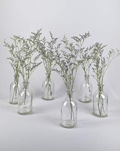 Serene Spaces Living Bottle Bud Vases, Apothecary Jars, Decorative Glass Bottles for Home Decor, Centerpiece for Wedding, Elegant Decoration, Mini Flower Vases, 2.25" Diameter & 5.25" Tall, Pack of 48 - Image 2