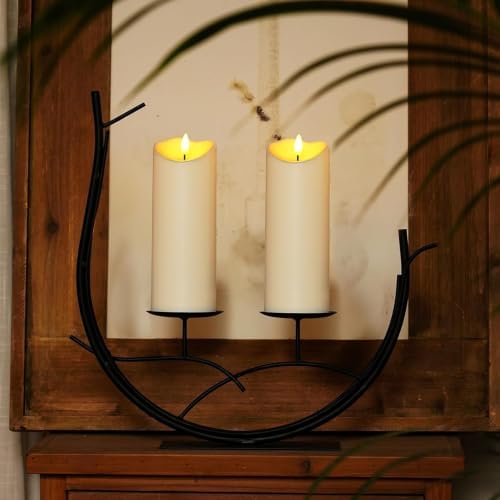 Homemory 3x8 Waterproof Flameless Candles, Remote Timer, Ivory, Set of 4 - Image 6