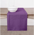 Solino Home 100% Pure Linen Dining Table Runner Purple Woven, 14 x 120 in by SolinoHome
