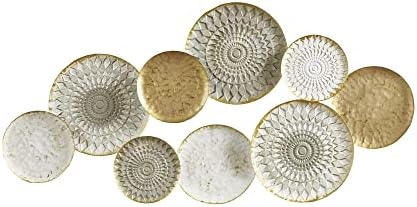Madsion Park Wall Art Living Room Décor Legion Metal Plates Carving, Home Accent Modern Inspired Dining, Bathroom Decoration Ready to Hang Panel for Bedroom, 47.24"W x 24.02"H, Multi by MADISONPARK