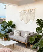 Tempospark Macrame Wall Hanging, 43"x32" Boho Wall Tapestry, Large Wall Art for Bedroom, Living Room, Dining Room, Nursery, Gallery, Office (Tassel) - Image 2